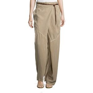 KAUFMANFRANCO Wide-Leg Wrap Pants Twine nwot
